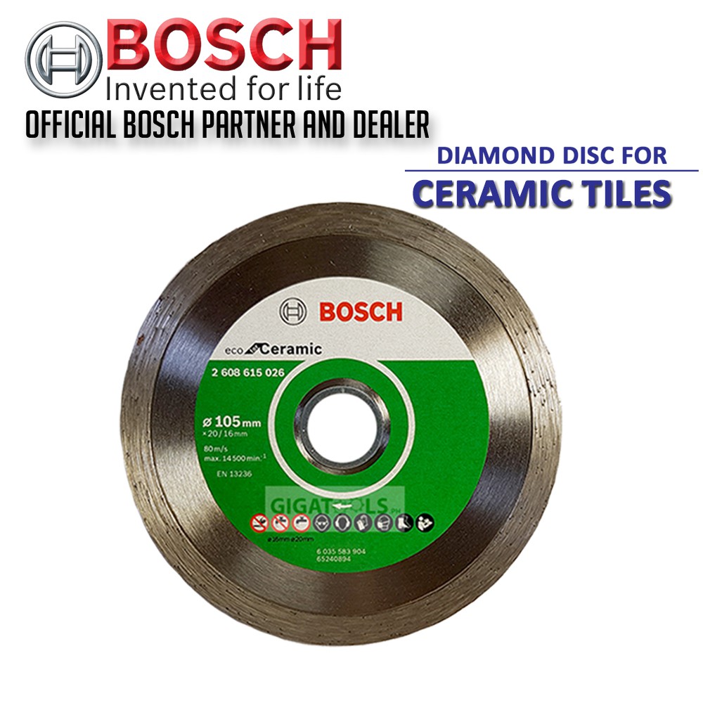 Bosch 4" Diamond Cutting Disc for Ceramic / Tiles ( 2608615026
