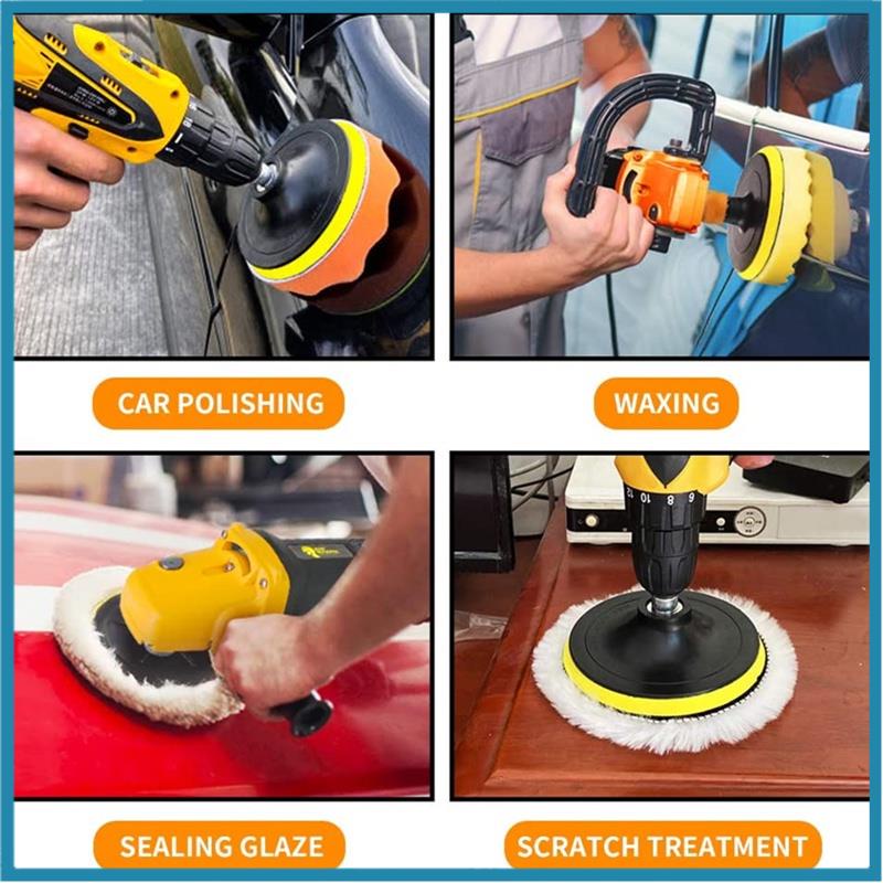 [COD] Car Polisher Buffing Machine Set Wireless Polishing Machine Mini