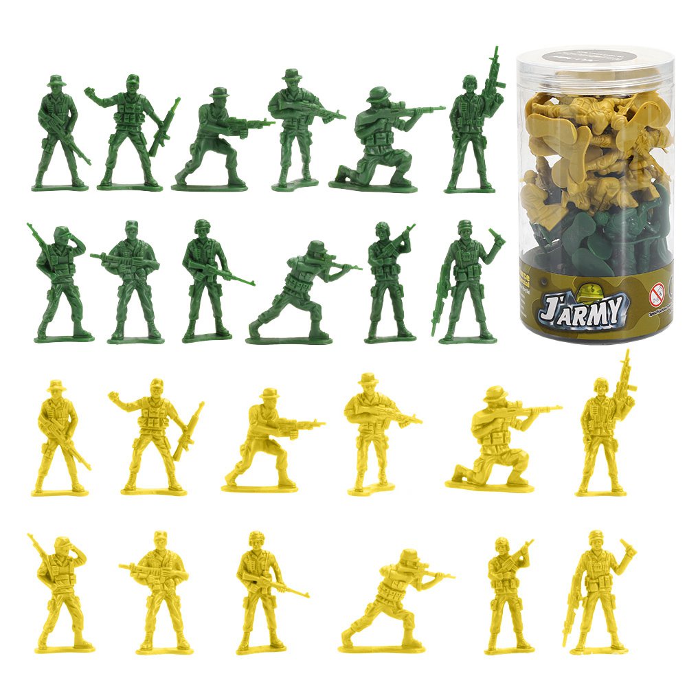 Viikondo Army Men Toy72pcs Soldier Model with 12 Poses Action Figure