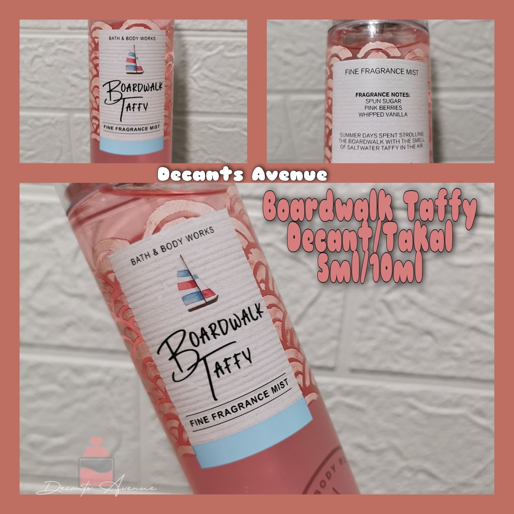 Boardwalk Taffy Bath And Body Works 1mL 3mL 5mL 10mL Shopee Philippines