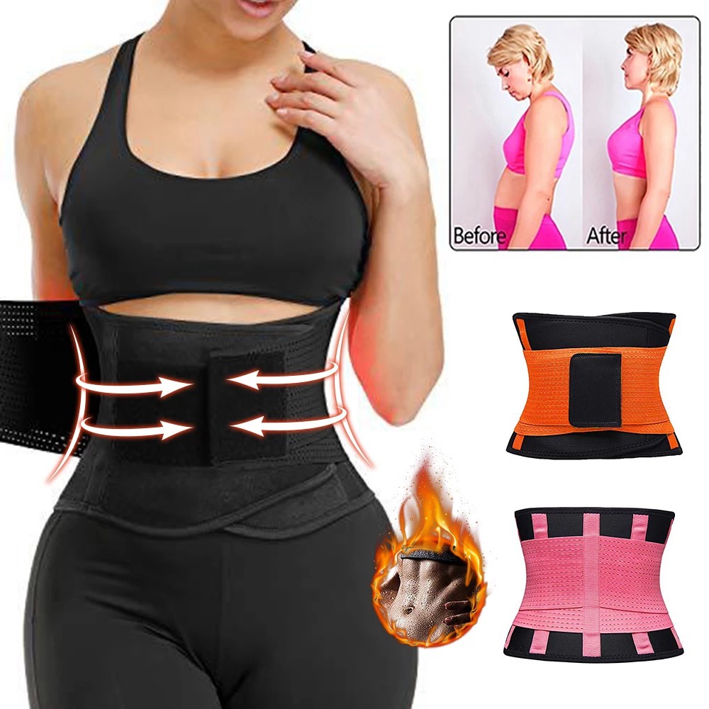 (Free Gift)Women Corset Latex Waist Trainer Body Shaper Slimming Sheath