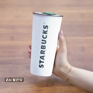 ㇼ◓Starbucks Cup Genuine Classic Goddess Desktop Cup Stainless Steel Car  Thermos Mug Mug