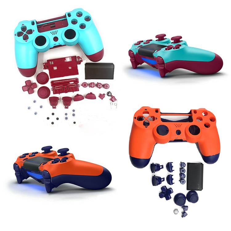 Gamepad Shell DIY Controller Housing Case Cover Replacement for PS4  Controller Accessories (Berry Blue)