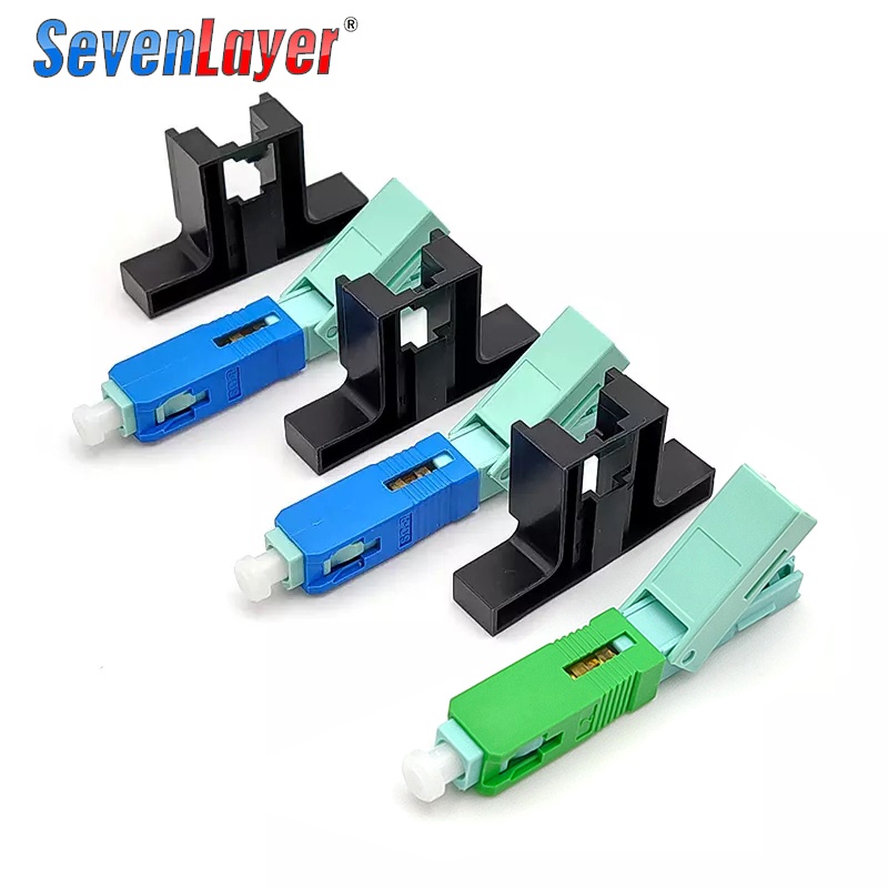 50PCS FTTH SC UPC SC APC Optical Fiber Quick connector SC FTTH Fiber ...