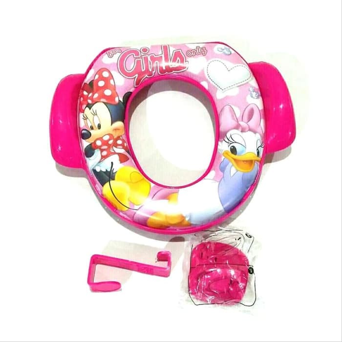 Baby Potty Seat Kids Mouse Pink Baby Grow with Handle (Handle) / Child ...