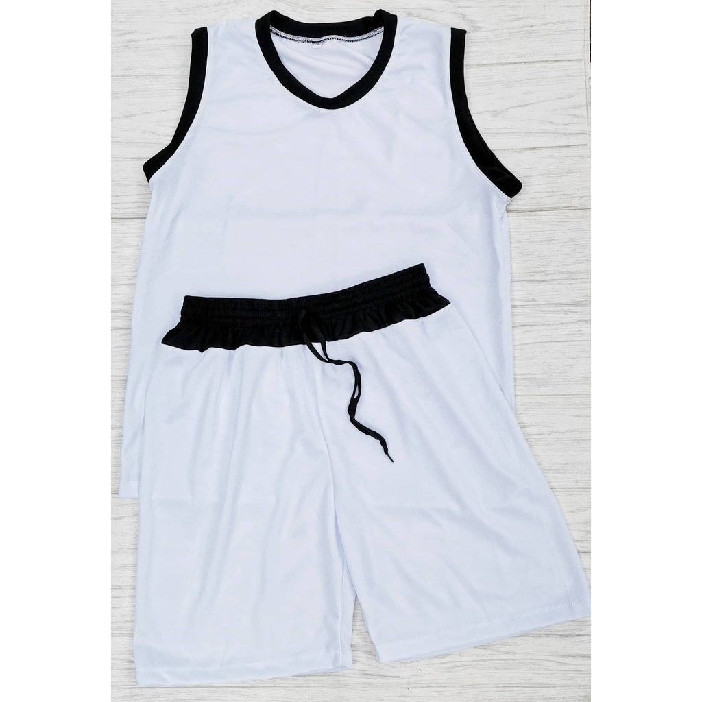 Plain white hot sale jersey basketball