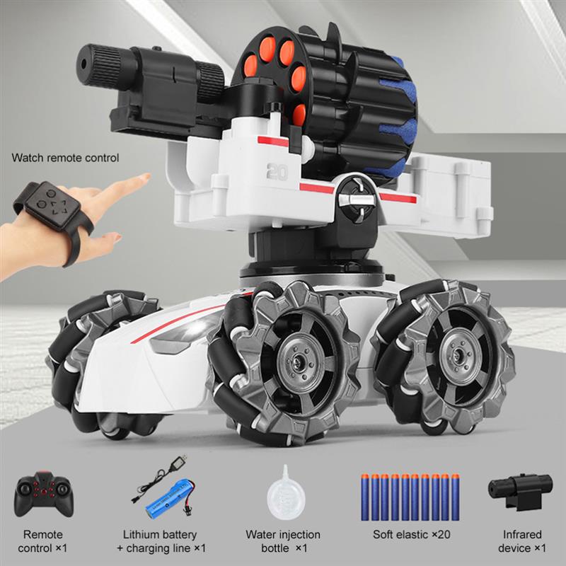 Remote Control Tank Car Gesture Sensor Tank 360Rotating Drift Shooting ...