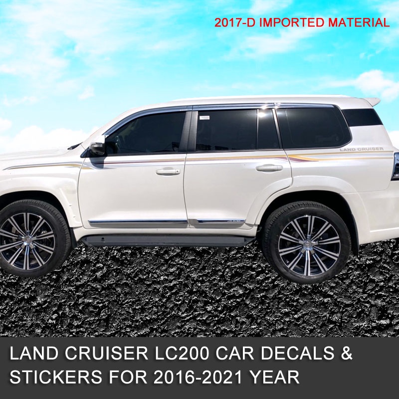 Fit for 18-19 Toyota Land Cruiser lc200 car stickers car body color ...