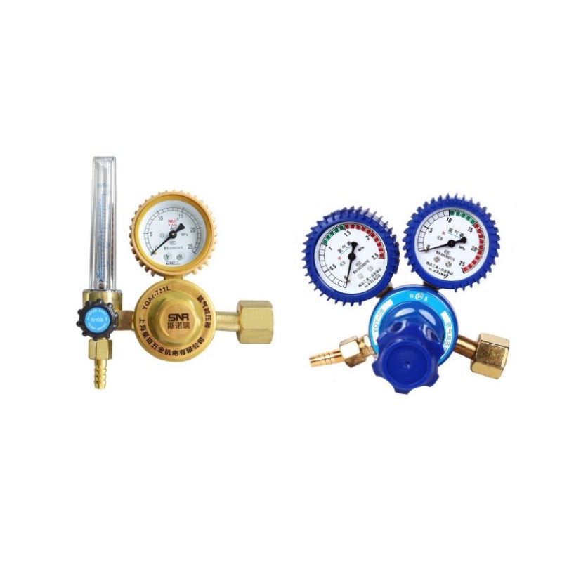 Argon Regulator Copper Pressure Reducing Valve Shock Proof Oxygen
