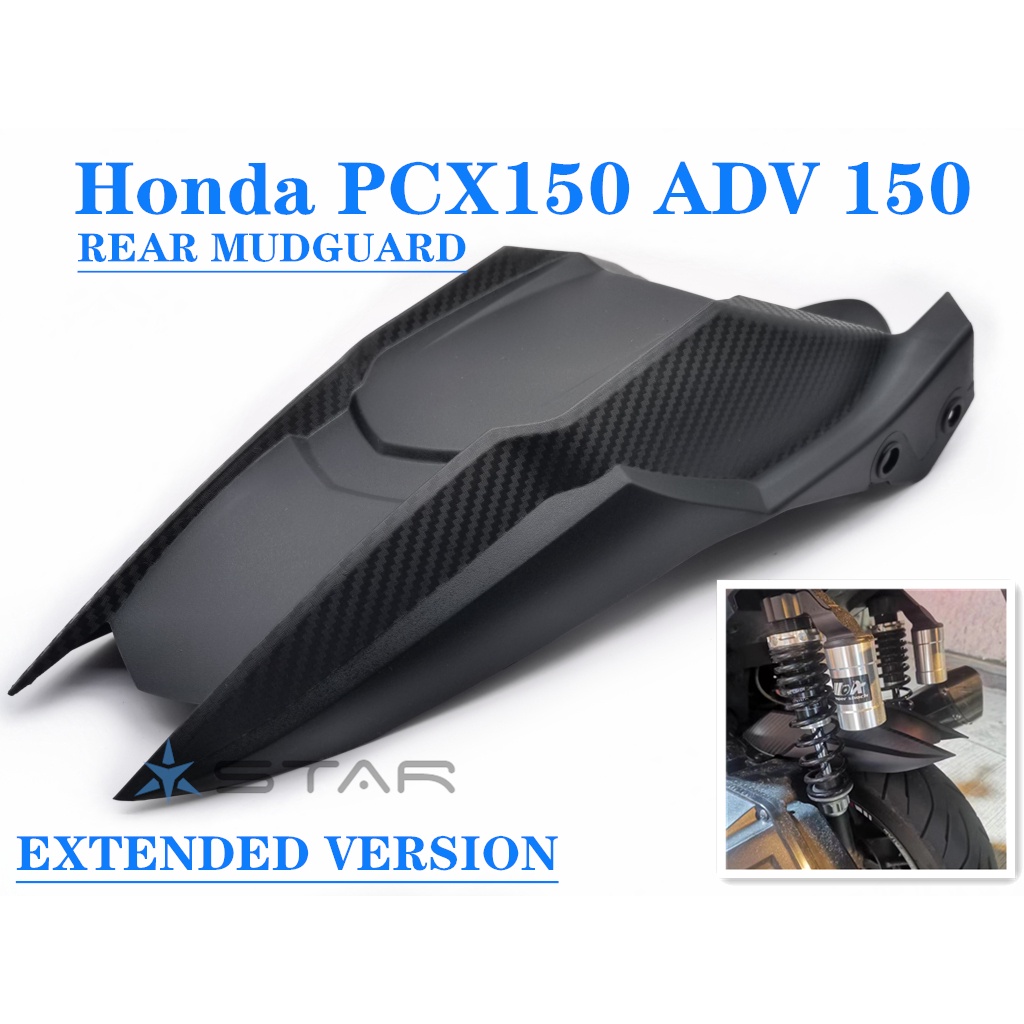 SKY HONDA ADV 150 Rear Mudguard Extended Version Rear Fender ABS CARBON ...