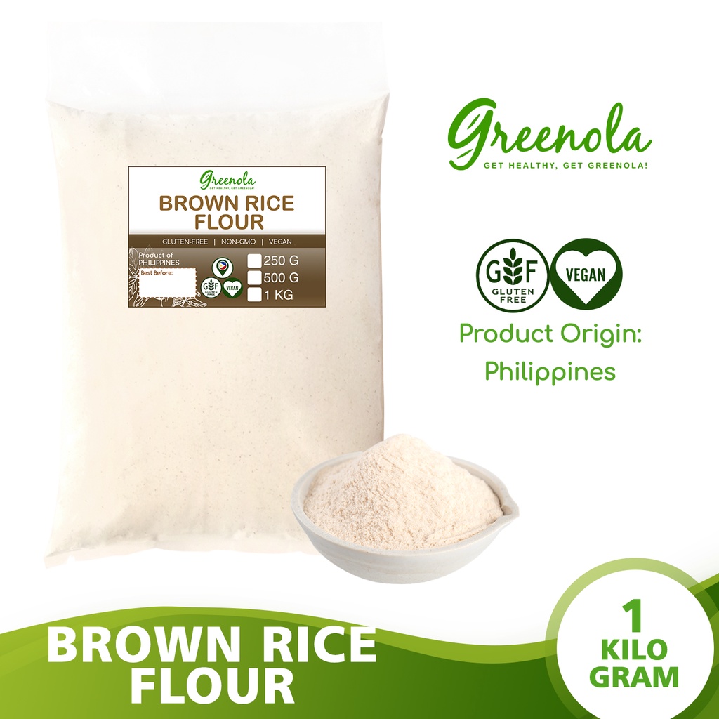 Greenola Brown Rice Flour 250G 500G 1Kg Wholesale Shopee Philippines