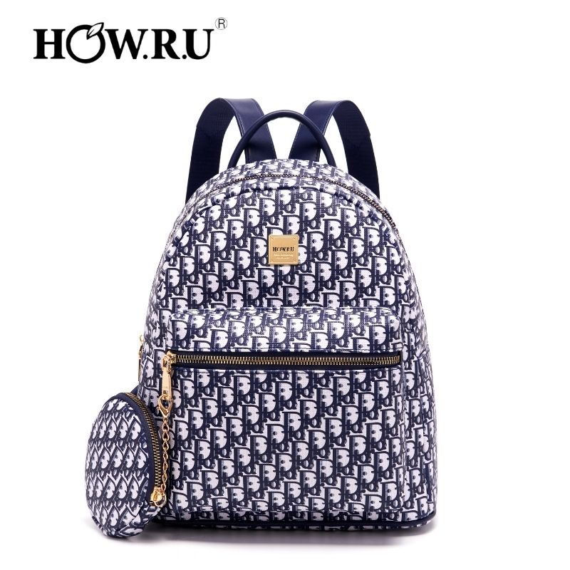 How.R.U Original Leather Backpack | Shopee Philippines