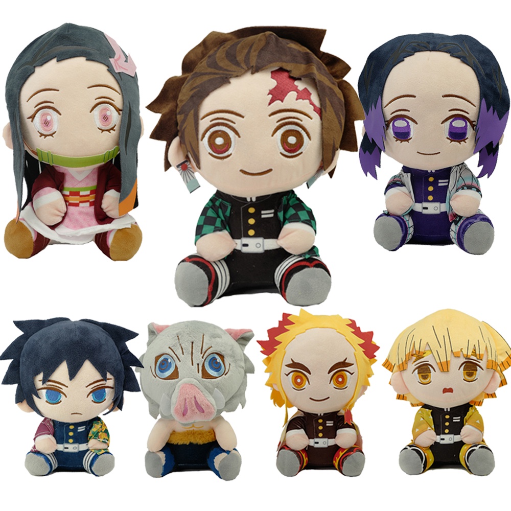 Plush Doll Anime Demon Slayer Kamado Tanjirou Nezuko Plush Toy Zenitsu ...