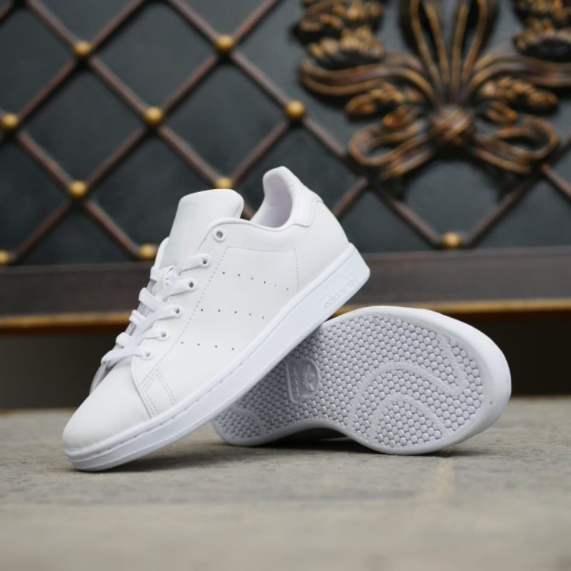 Adidas Stan Smith All White Women Shoes Shopee Philippines