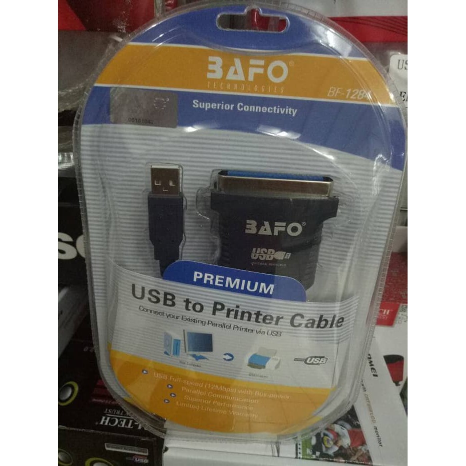 Usb TO PARALLEL PRINTER CONVERTER CABLE - LPT BAFO BF-1284 ORIGINAL ...