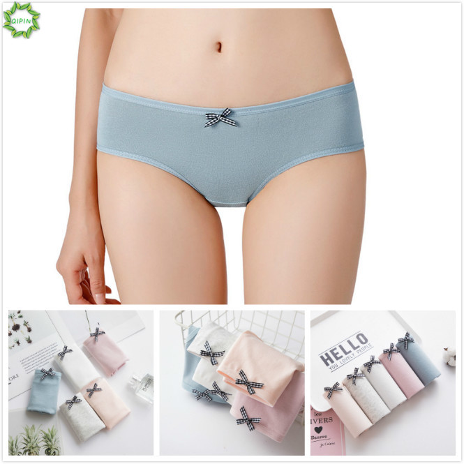 women cotton panties girls lovely bowknot