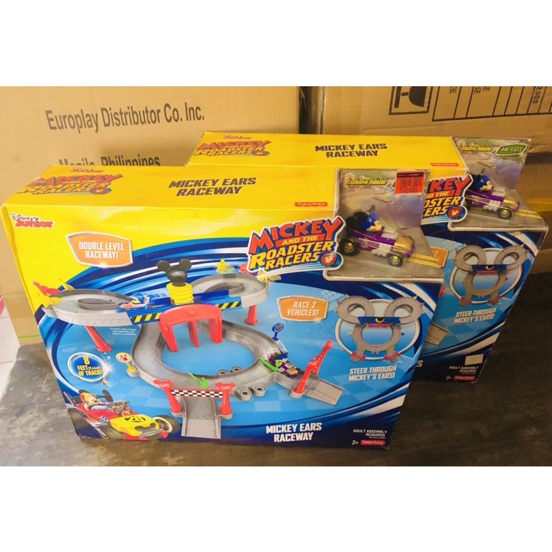 Fisher-Price Disney Mickey and The Roadster Racers Mickey Ears Raceway ...