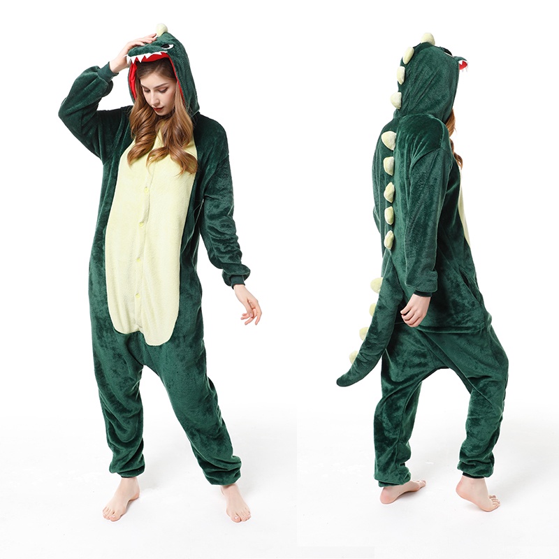 Winter Adults Animal Dinosaur Onesies Women Men Pajamas Suit Kigurumi Onepiece Halloween Christmas Cartoon Costumes Shopee Philippines