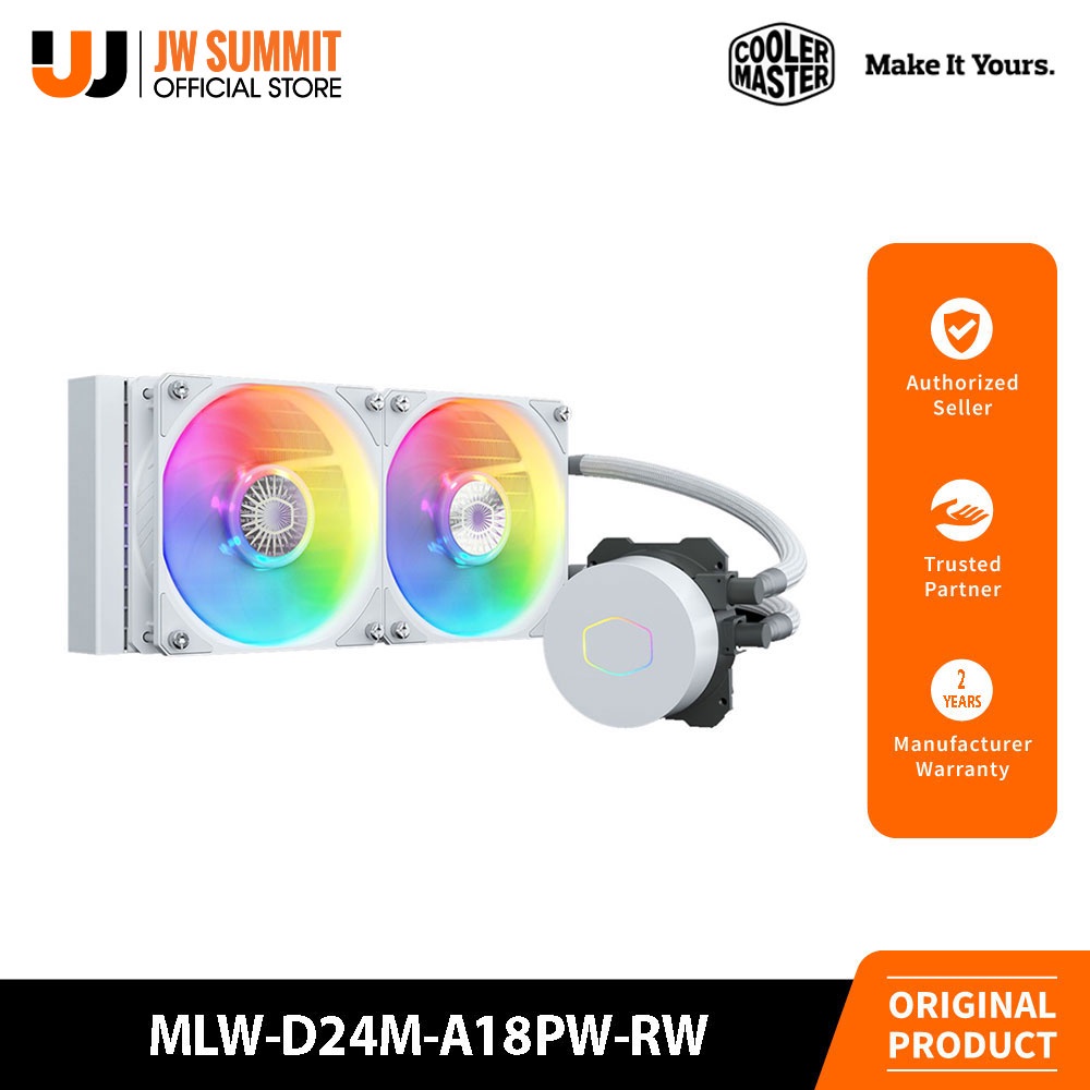 Cooler Master Liquid ML240L V2 ARGB Dual Fan White Edition CPU Liquid ...
