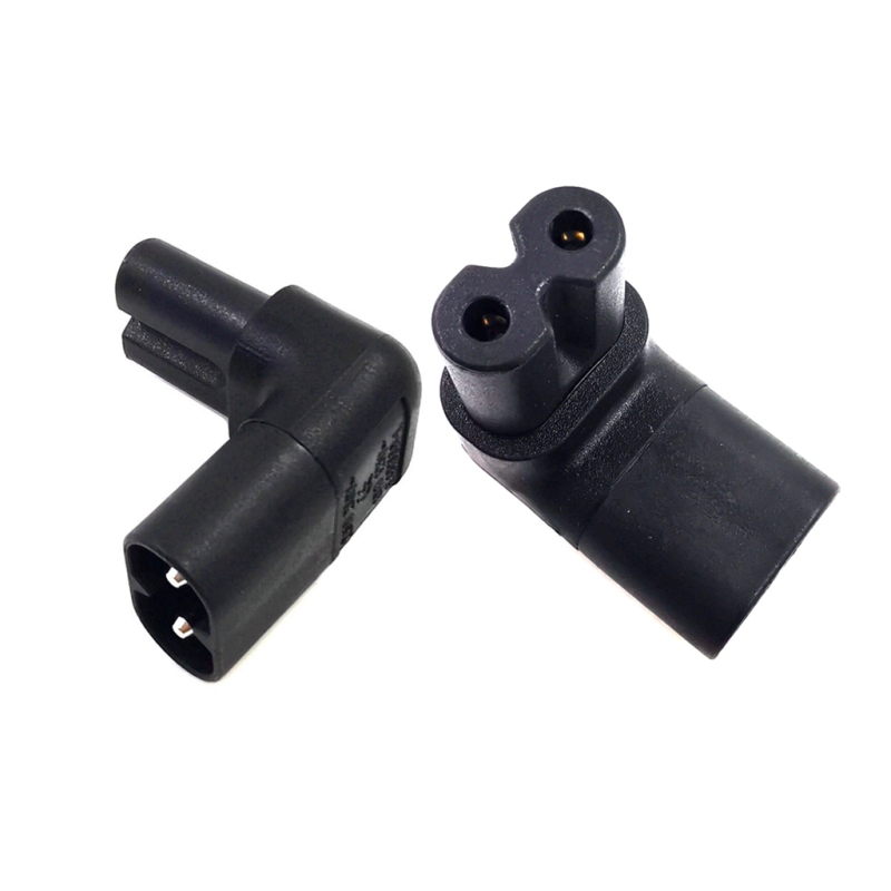 IEC320 C7 To C8 Down/Up/Right Angle Power Adapter, Figure 8 C7-C8 AC ...