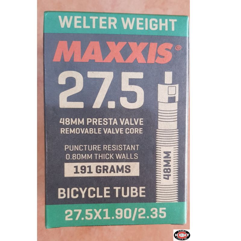 Maxxis Interior Mtb Tube 275 X 190 235 Each Shopee Philippines