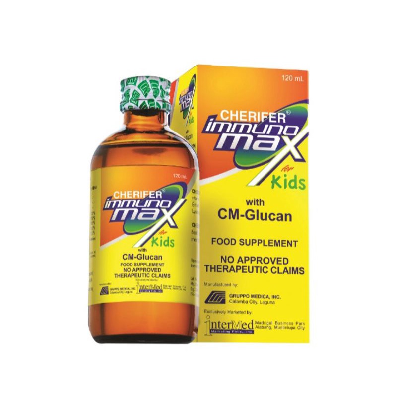 Cherifer Immunomax With Cm Glucan Syrup 120ml For Kids And Cherifer Pgm