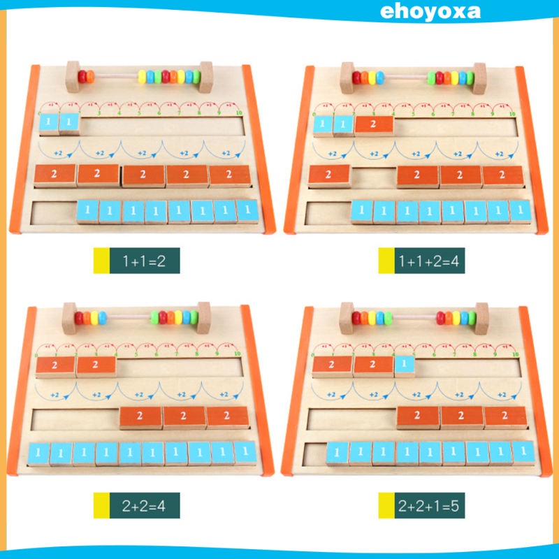 Wooden Montessori Math Toy Early Learning Toys Busy Board Preschool ...