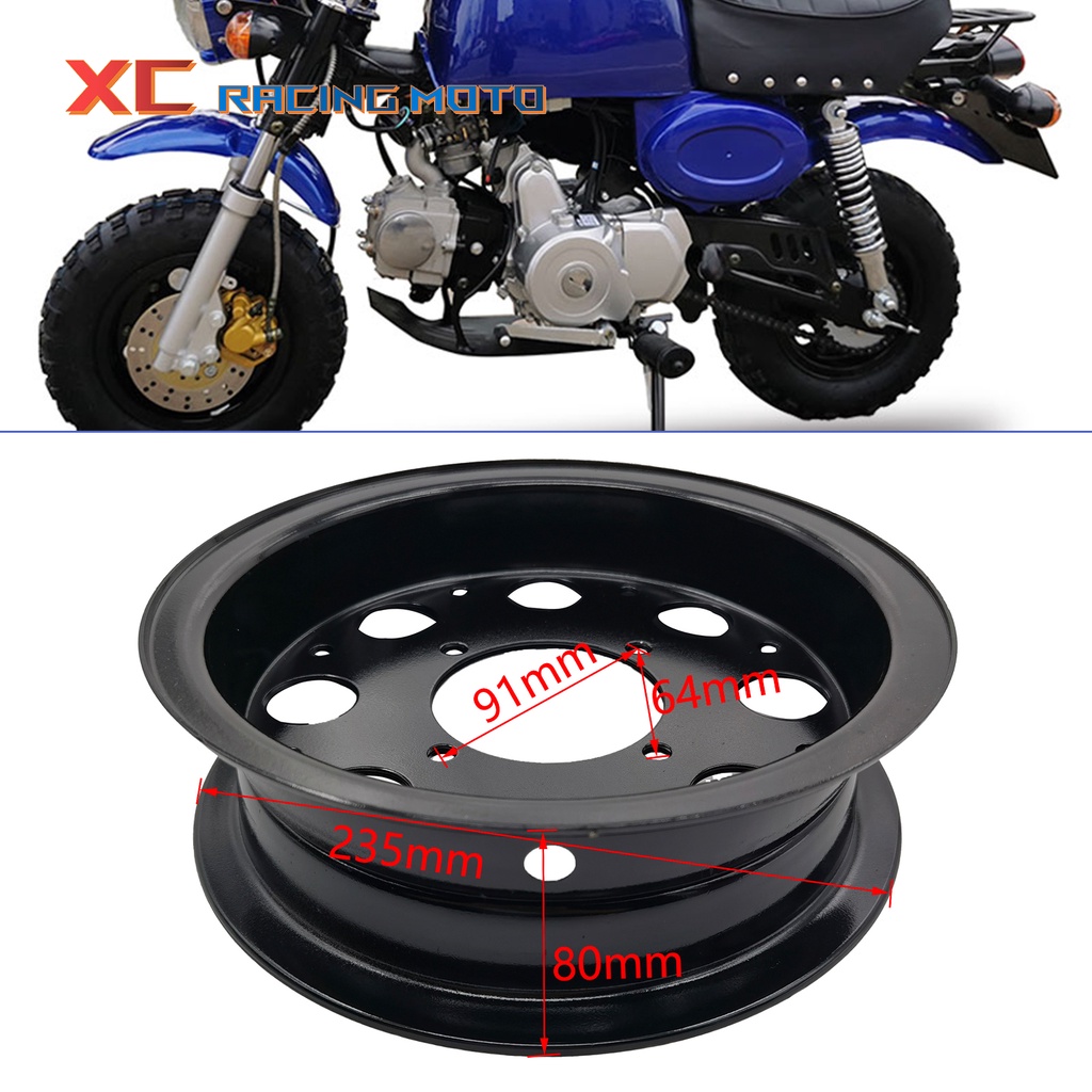 For Honda Z50 Z50A Z50J Z50R Mini Trail Monkey Bike Parts 8 Inch Black