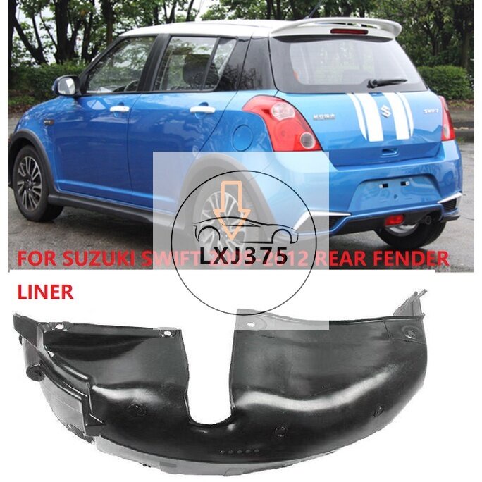 1set Rear Fender Liner For SUZUKI SWIFT 2005 2006 2007 2008 2009 2010
