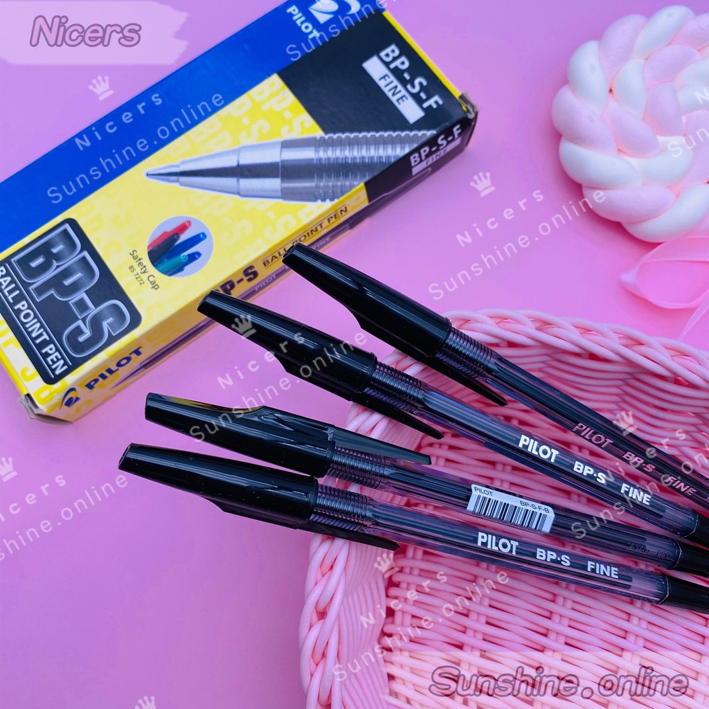 12pcs Original Pilot BP-S-F FINE Ballpen Ball point pen | Shopee ...