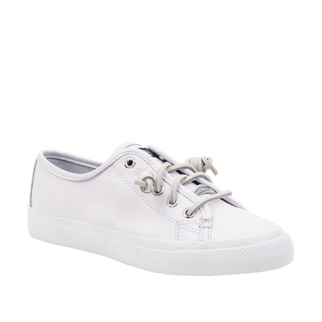 All white sperrys deals women's