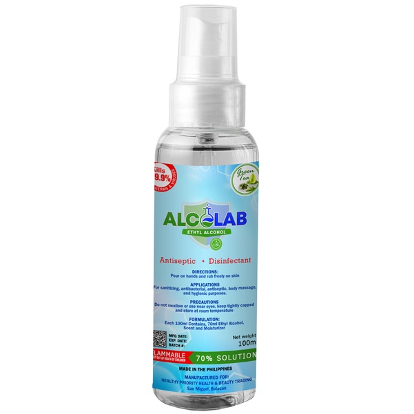 70 Isopropyl And Ethyl Alcohol 100ml By Alcolab Philippines Shopee