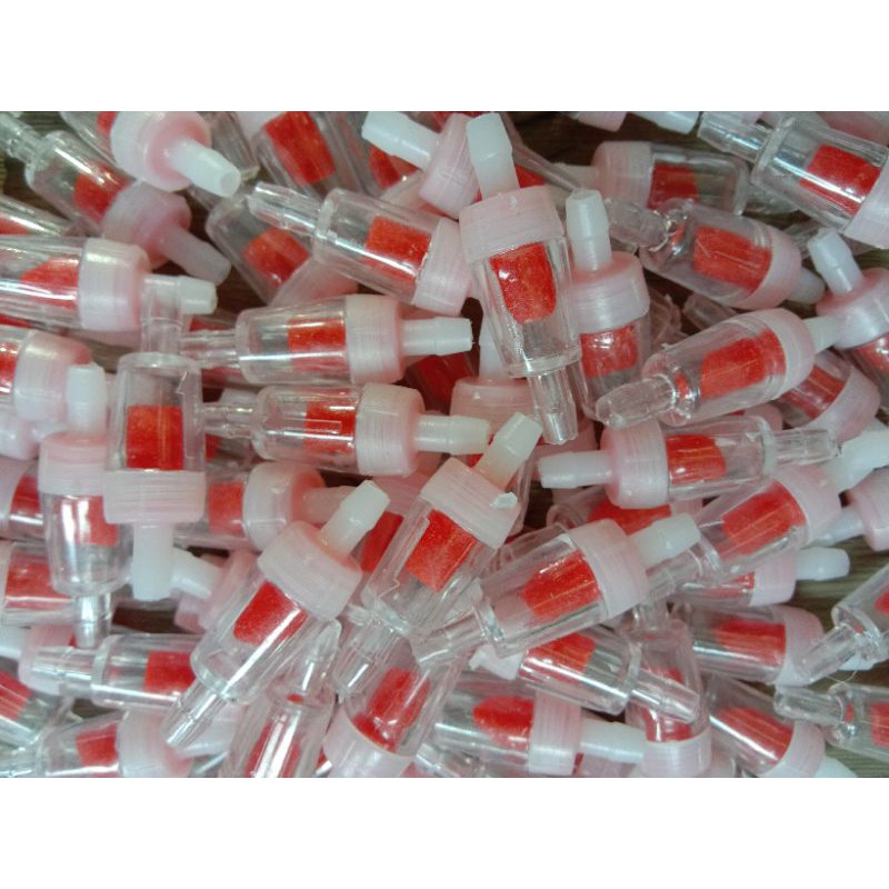 Air Pump Check Valves Red Clear Plastic One Way Non-return Check Valve ...