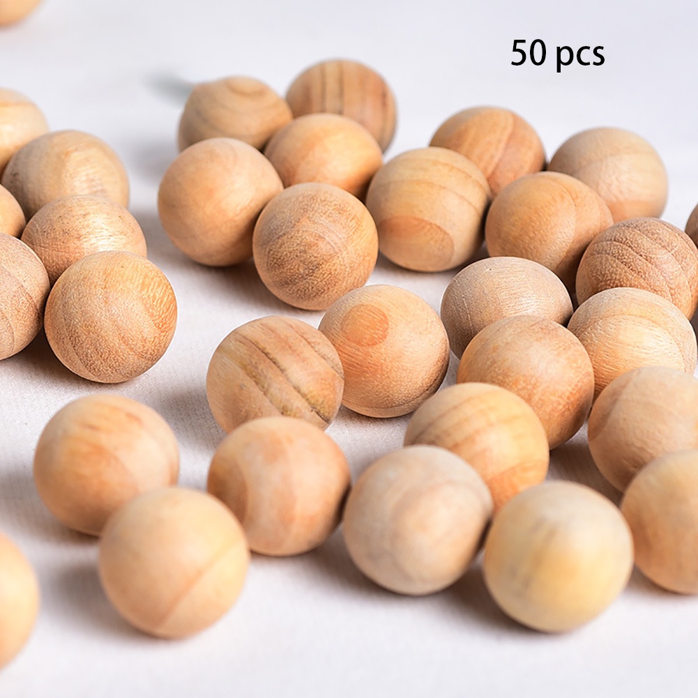 50pcs Fragrant Insect Repellent Moth Balls Prevent Mildew Wood Camphor Fresh Wardrobe Protection