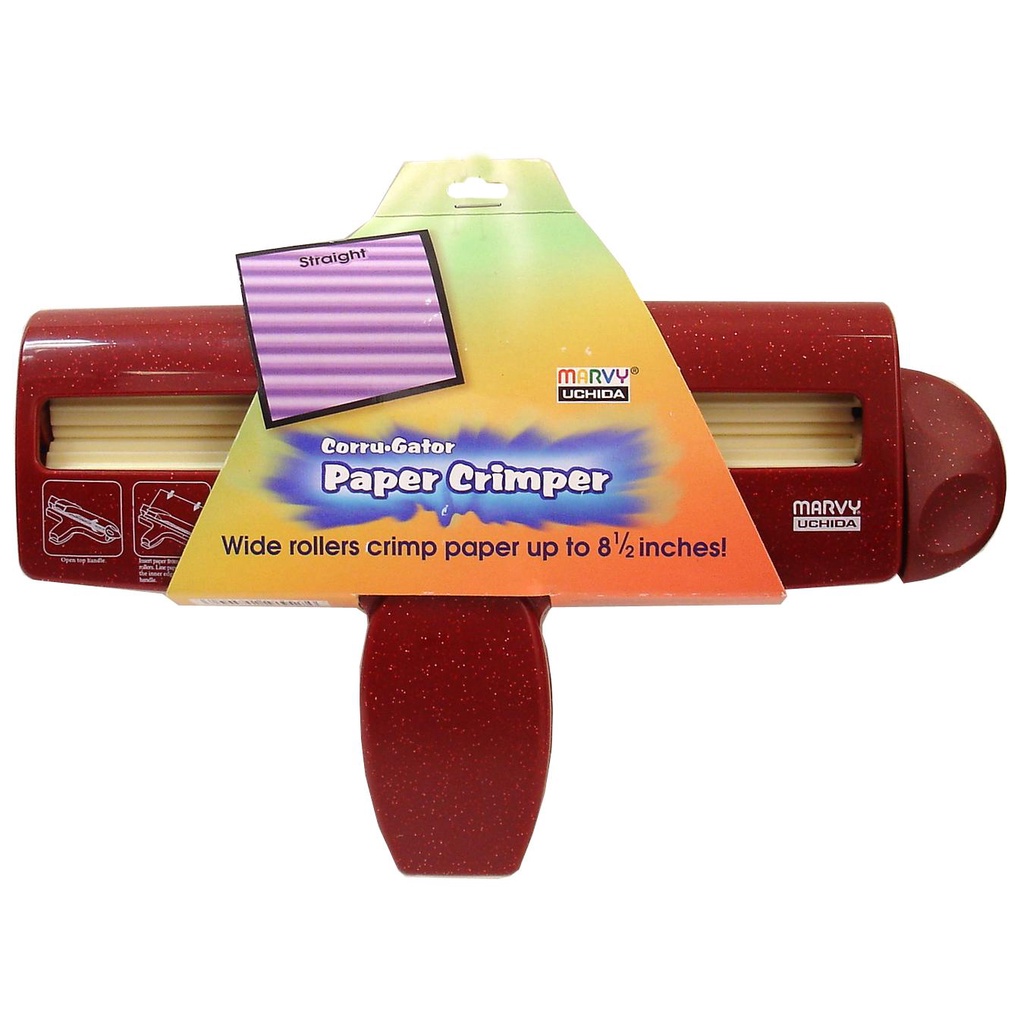 Uchida Corru-Gator Pinza Crimpatrice Per Carta Blu - 21,6 Cm Per Scrapbooking E Progetti Creativi