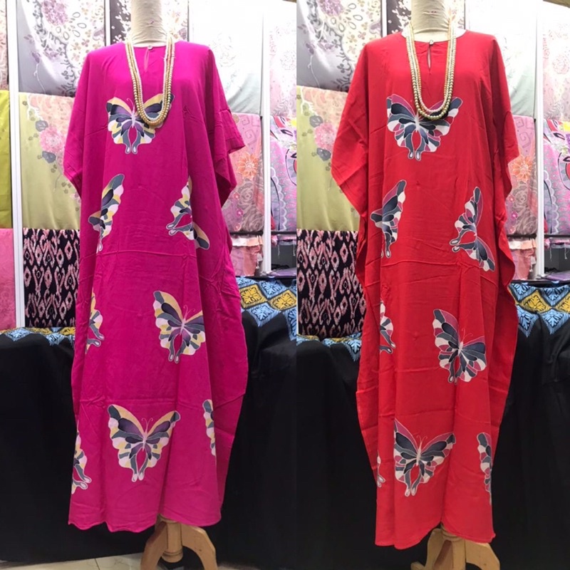Rama-rama PASTEL BATIK KAFTAN 100% Hand Painted | Shopee Philippines