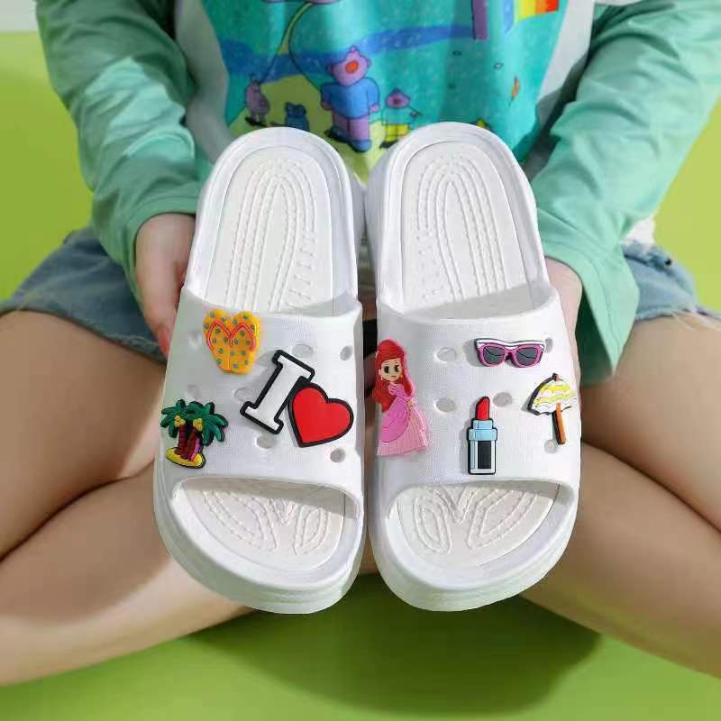 New Decoration Charms Pins For Slide Shoes Clogs Slippers | Shopee ...
