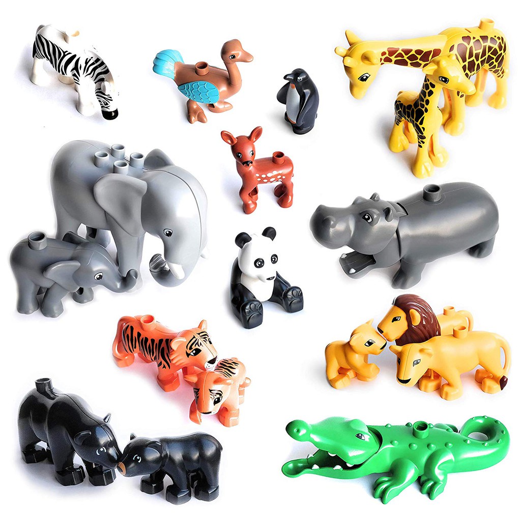 Duplo Animals Monkey Horse Blocks Bricks Baby Kids Toys Compatible with ...