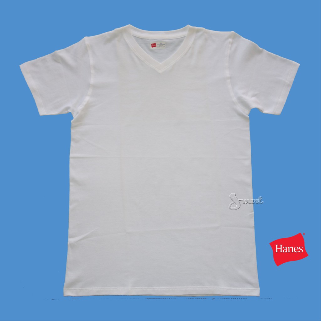 Hanes slim fit white t shirt best sale