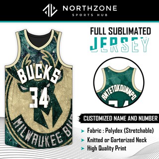 THL X Milwaukee Bucks Concept Jersey Full Sublimation Basketball Jersey  (TOP)