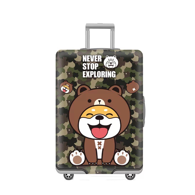 Luggage cover with lock sale