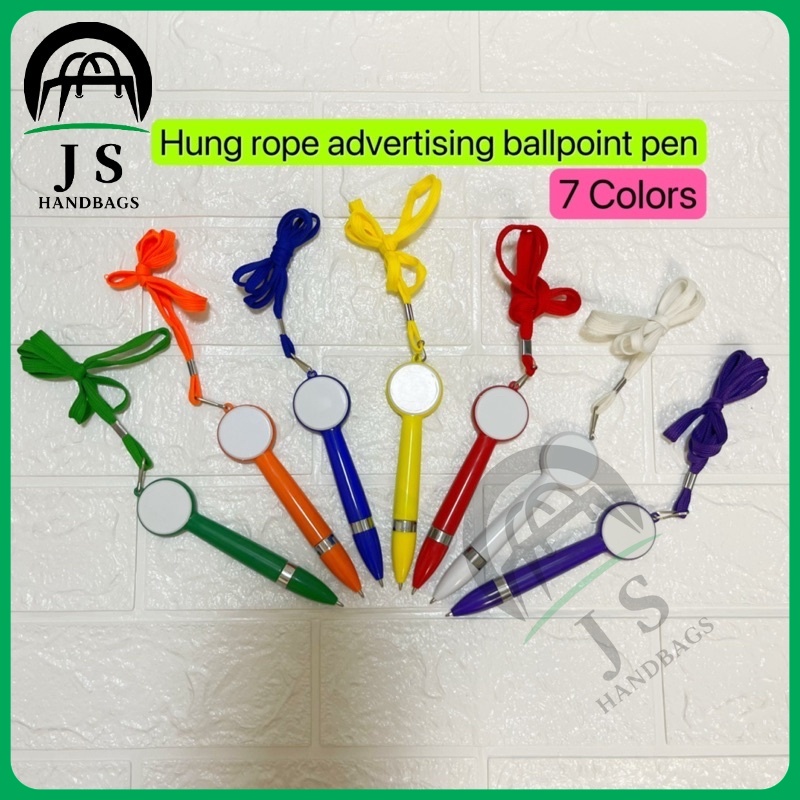 1pc Hung rope advertising ballpoint pen Plastic gift pen school ...