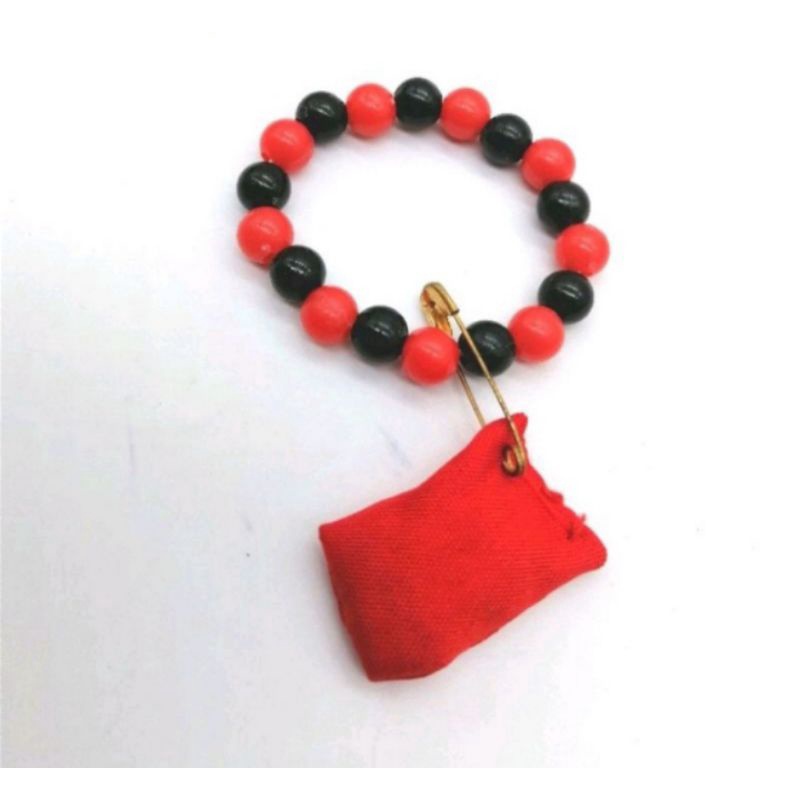 Red and black 2025 beads bracelet for baby