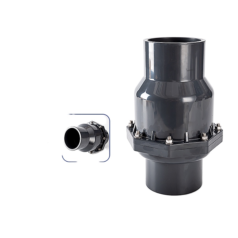 upvc flap swing check valve sewer pipeline check valve pvc industrial