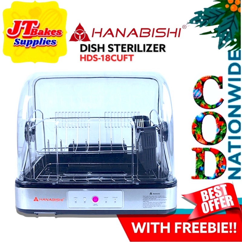 Hanabishi Dish Sterilizer HDS 18Cuft 1.8 Cubic Feet with Freebie ...