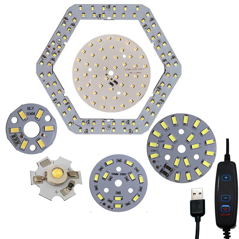 1/5x DC 5V usb LED chip Beads 2w 3w 5w 10W Surface Dimmable bulb Light ...