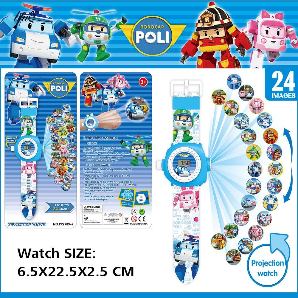 3D Cartoon Projection Watch Pokemon Doraemon Kids Children Christmas ...