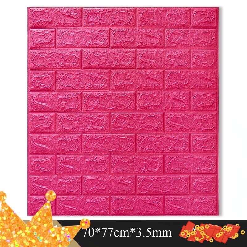 BIG size 70X77cm Wall Stickers PE Foam 3D WallPaper Brick safety