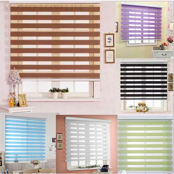 AZE Blinds Modern Korean Blinds For Window Venetians Duo Roller Curtain ...