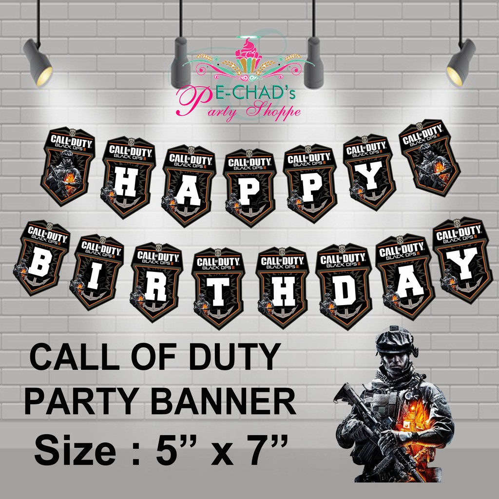 Call of Duty Party Banner | Shopee Philippines
